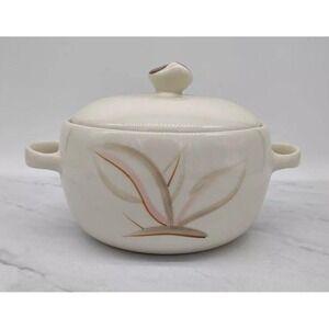 Vintage MCM Winfield China Dragon Flower Covered Serving Casserole Made in USA